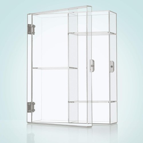 OAKMONT DISPLAYS Clear Storage Container Drawer Organzier Dividers - Clear Dresser Organizers w/Hinged Lid, Stackable Storage Box for Cards, Tea Bags, Office Supplies, Cosmetics, Jewelry