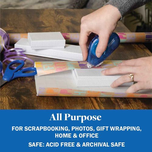 MakersLife Double Sided Adhesive Tape for Crafts. Repositionable DOTS. 8 Pack