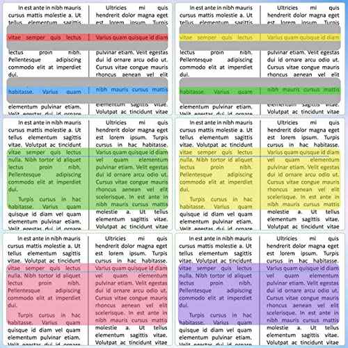 16 Pcs Guided Reading Strips Sentence Strips Highlight Strips Colored Overlay Highlight Bookmarks for Children Teacher Dyslexia Reading Tools