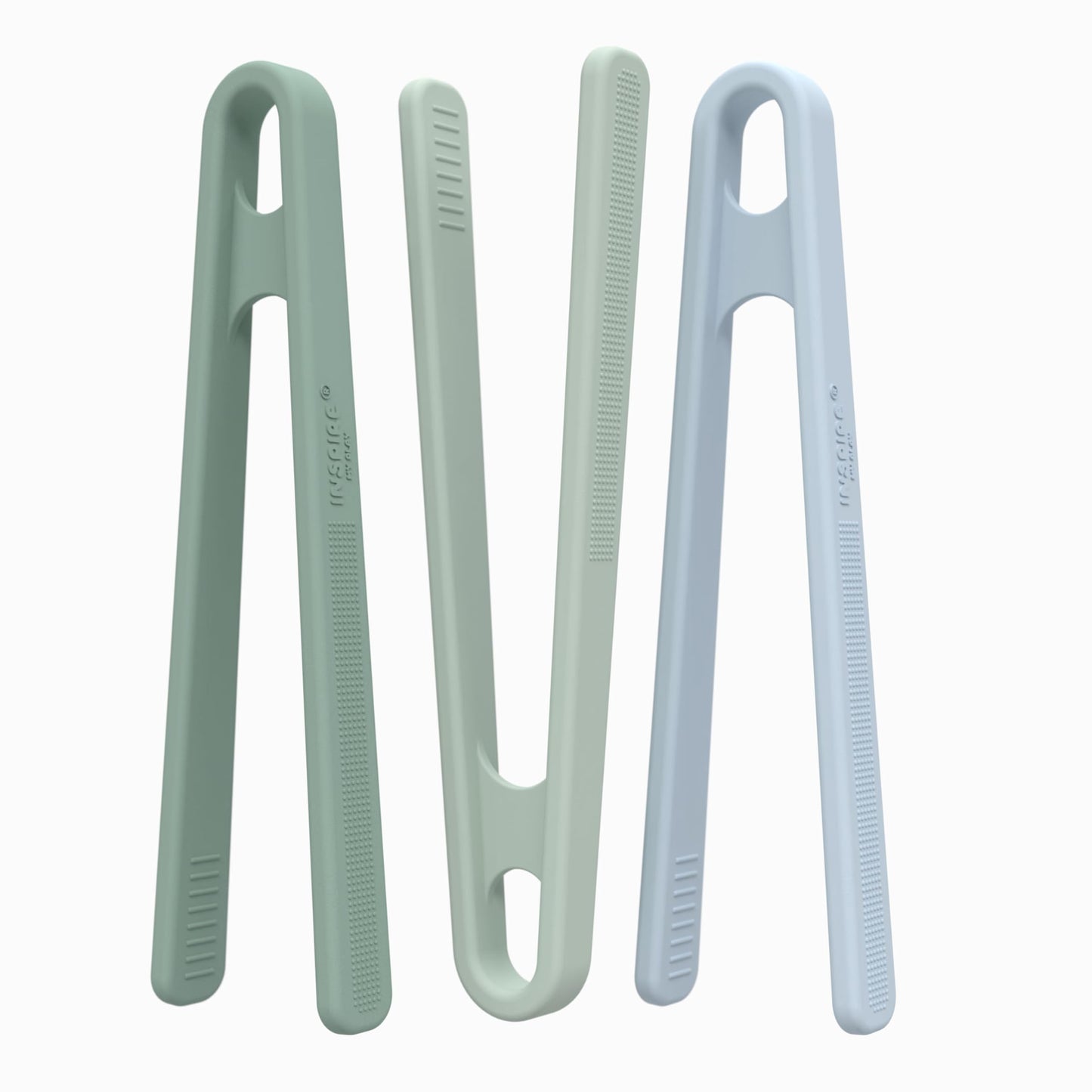 Inspire My Play 3 x Green Silicone Mini Tongs for Kids - Kids Tweezers for Fine Motor - Small Toddler Tongs - Child Sensory Toys and Accessories