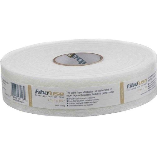 FibaFuse Adfors FDW8652 Paperless Drywall Joint Tape 2 in. x 250 ft. White, Pack of 10