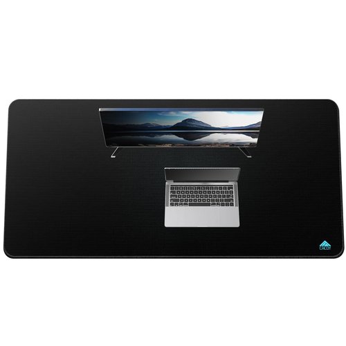 Cacoy 59" x 27.5" Large Gaming Mouse Pad XXXL, Extended Mega Size Professional Mouse Mat Desk Mat for Desk, Non-Slip Mousepad with Special-Textured Surface, Anti-Fray Stitched Edges Desktop Pad, Black