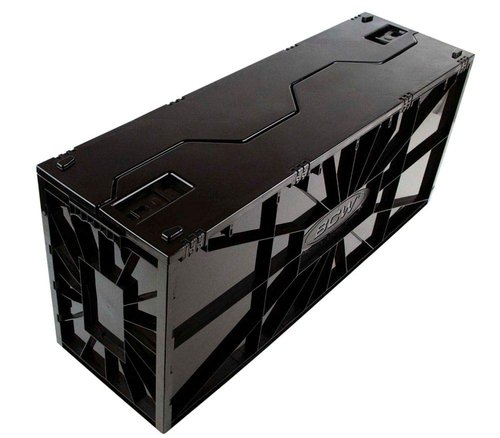 BCW Long Comic Book Bin - 1 Pack | Heavy Duty Comic Book Storage Box | Stackable Comic Bin Organizer for 300 Comics Each | Acid-Free Plastic Comic Book Box with Divider & Label Slot