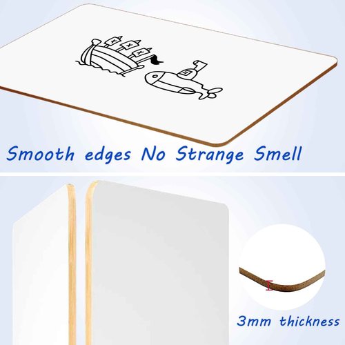 20 Pack Double Sided Dry Erase Board Classroom Pack 12'' x 9'' Small Whiteboards for Office Teachers Students Schools Supplies Thickness 3mm Mini Answer Paddles Easy to Wipe