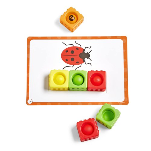 hand2mind Little Minds at Work Science of Reading Essentials Toolkit by Tara West, Decodable Reading Manipulatives, Elkonin Boxes, Letter Sounds, Phonemic Awareness, Preschool Learning (Set of 6)