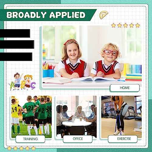 Berlune 24 Pcs Classroom Chair Bands Fidget Chairs and Desks Bands ADHD Autism Tools Bounce Flexible Seating for Classroom(Black, 1 mm)