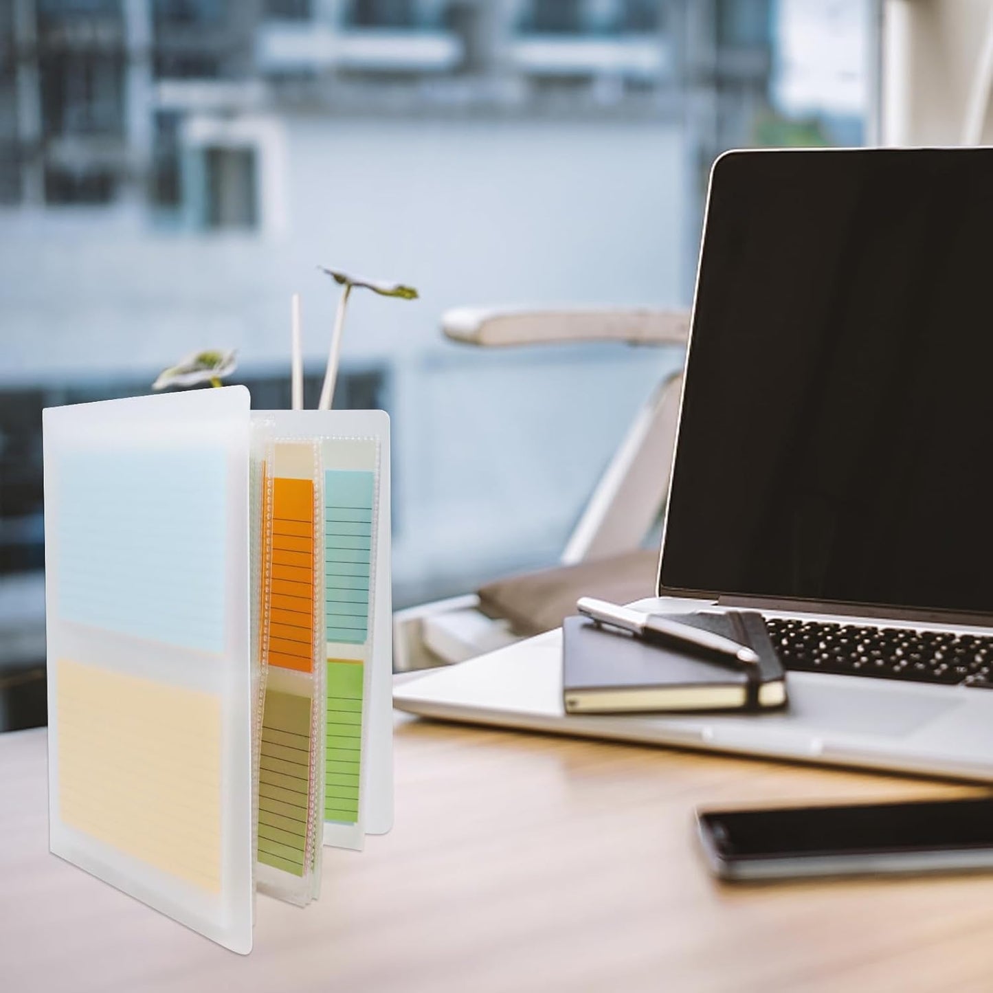 Bercoor Index Card Holders - 3 Pack for 240 Cards | Organizer Pouches for Notes, Study & Recipes