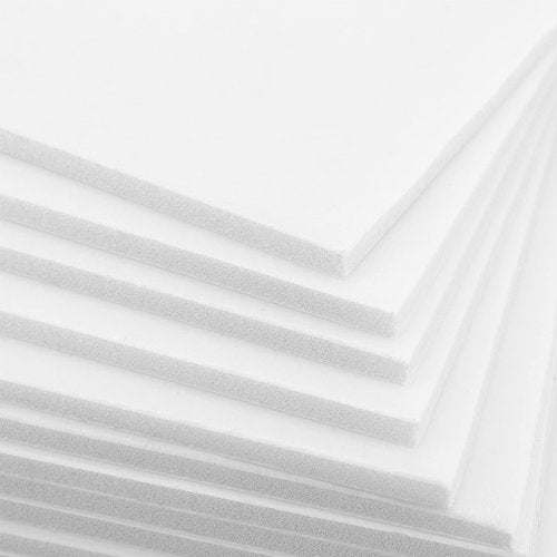 HOZEON 50 Pack 11 x 14 Inch Foam Boards, White Foam Board, 1/8 Inch Thickness Foam Core Backing Board Polystyrene Poster Board Signboards for Presentation, Artwork, 3D Modeling
