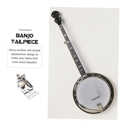 Toddmomy String Banjo Tailpiece Design Durable Banjo Parts Replacement Easy Installation Enhances Instrument Appearance and Performance