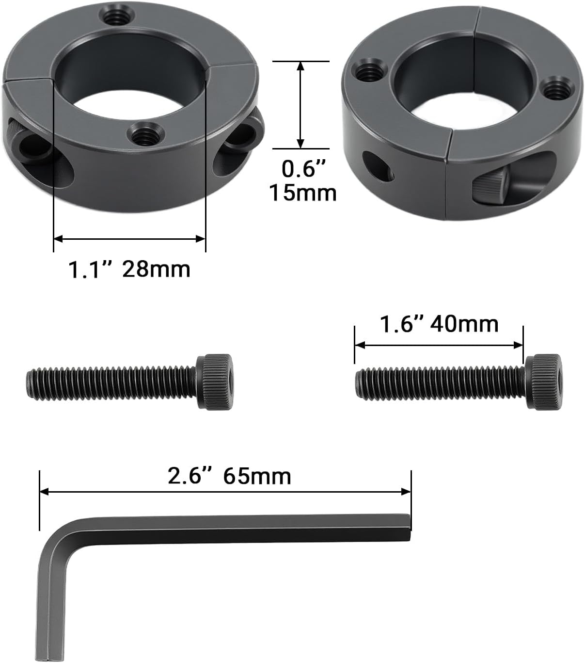 Skiennix Office Chair Gas Cylinder Replacement Kit - 11" to 16.5" Height, Heavy Duty Hydraulic Piston with Tools & Instructions