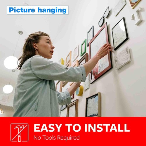 Double Sided Tape Heavy Duty Mounting Tape Strong Adhesive Tape Waterproof Foam Tape Picture Hanging Strips Carpet Tape Rug Gripper for LED Strip Light Indoor and Outdoor (1in X 10ft)