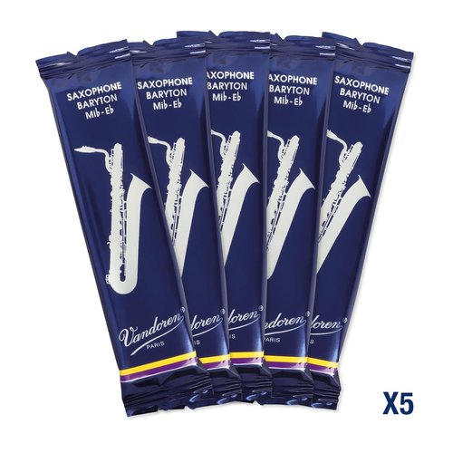 Vandoren SR243 Bari Sax Traditional Reeds Strength 3; Box of 5