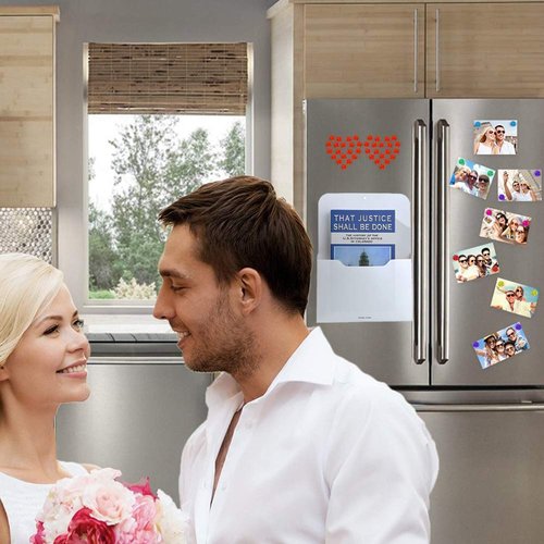 2 Pack Magnetic File Holder - Paper Holder, Pocket Organizer,Hanging Wall File Organizer Office Supplies Storage, Magazine Mail Organizer Case for Notebooks,Planners,Letter (2 Pack)