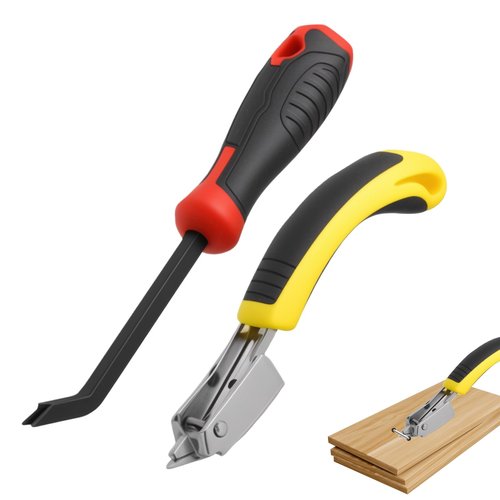 QIYUDA 2PCS Staple Remover Heavy Duty, Carpet Tack Strip Remover Tool, Stapler Puller
