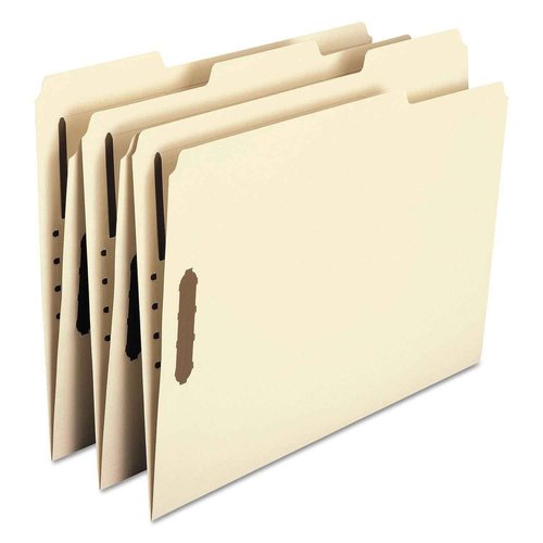 Smead Fastener File Folder, 2 Fasteners, Reinforced 1/3-Cut Tab, Letter Size, Manila, 50 per Box (14537)