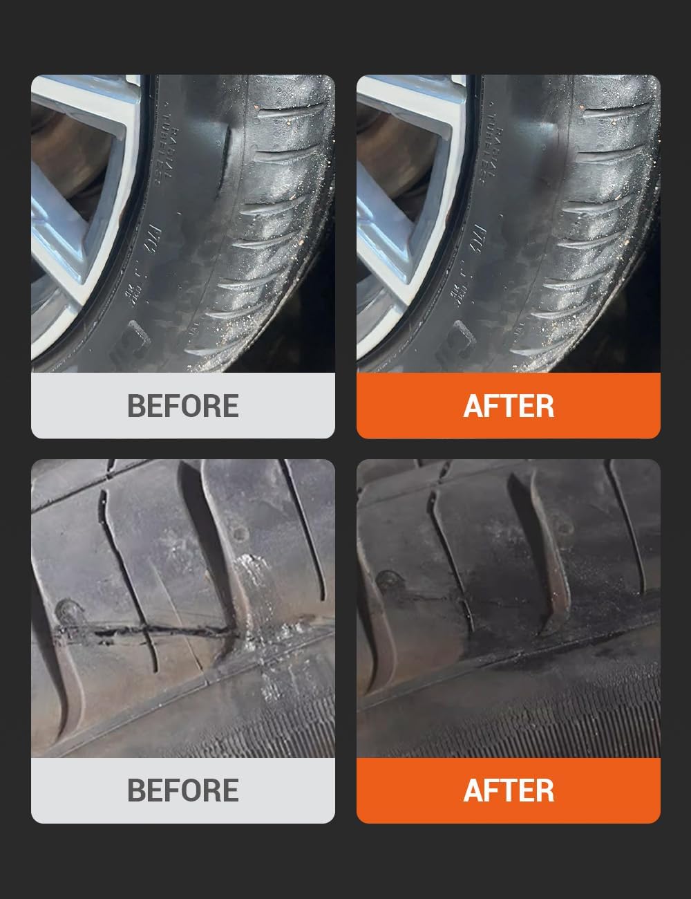 Visbella Tire Repair Glue - Black Rubber Cement for Sidewall Scratch Repair | 1.76oz Fix a Flat Solution