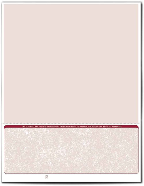 VersaCheck Secure Checks - 250 Blank Business Voucher Checks - Burgundy Classic - 250 Sheets Form #1002 - Check on Bottom