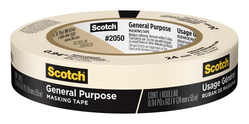 Scotch Greener Masking Tape - Eco-Friendly, 0.94 in x 60 Yards | Perfect for Painting and Crafting