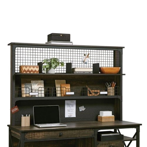 UrbanPro Engineered Wood Computer Hutch in Carbon Oak Finish