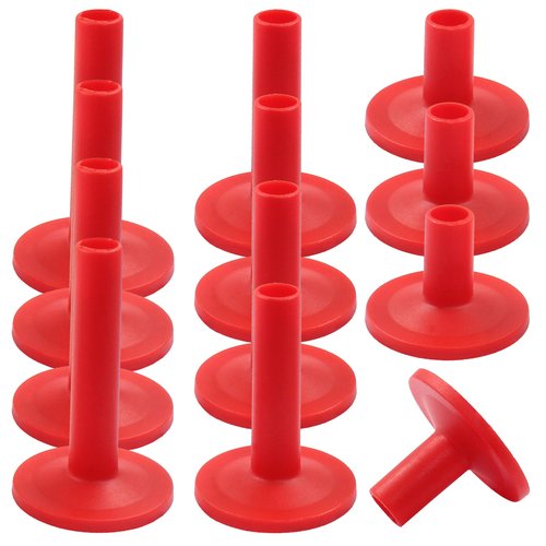 Hordion 12Pcs Cymbal Sleeves Long/Medium/Short Drum Sleeves, 8mm Flanged Cymbal Sleeves Red Cymbal Attachment for Percussion Drum Set Parts