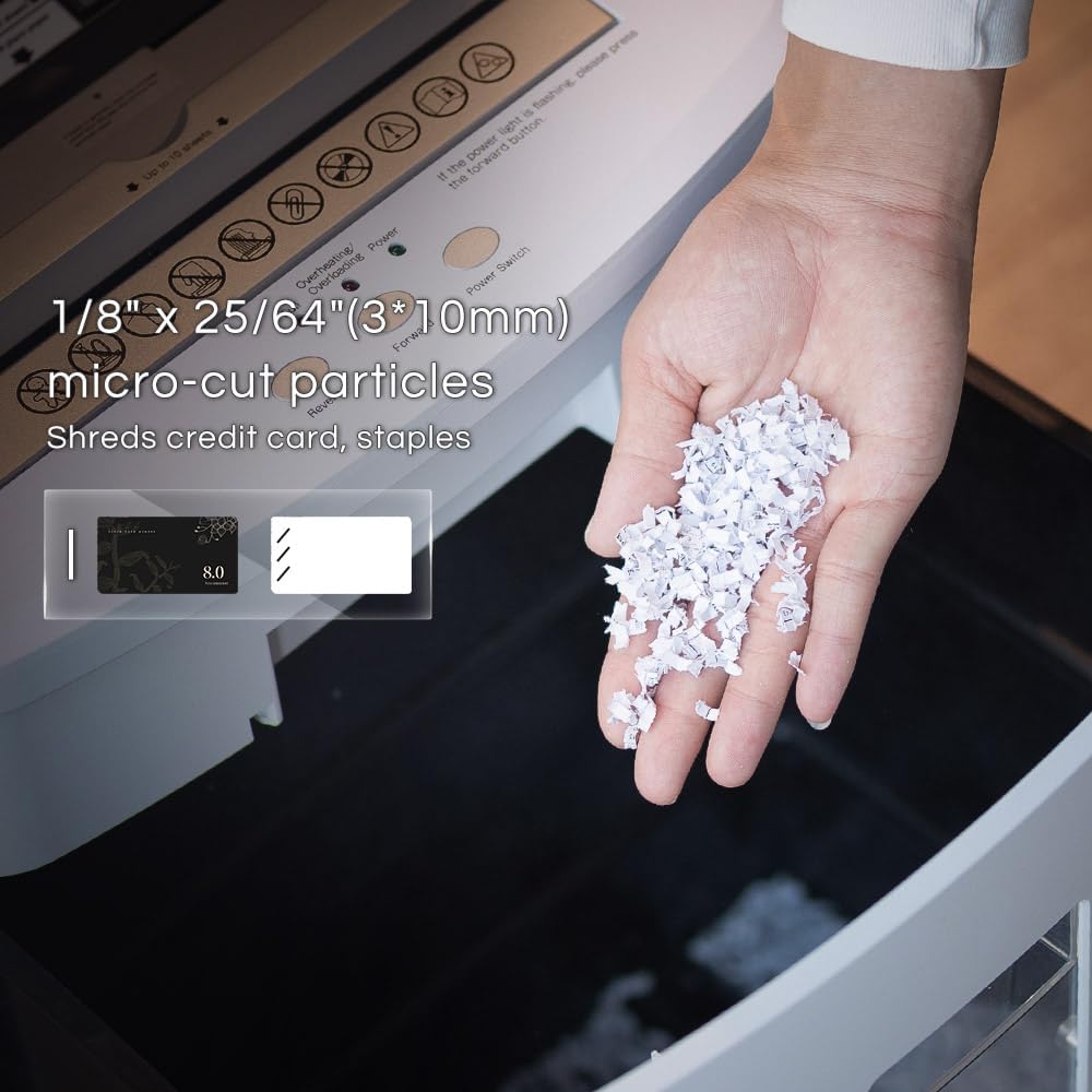 **Fellowes 150-Sheet Auto Feed Paper Shredder - High Security Micro Cut for Home Office | 30 Min Heavy Duty, P-4 Security Level**