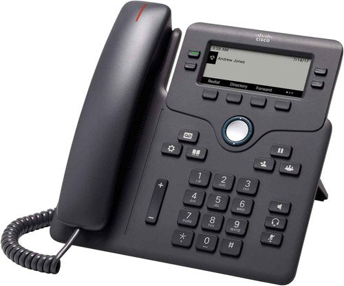 Cisco IP Phone 6841 with Multi-Platform Phone Firmware, 3.5-inch Grayscale Display, Regional Power Adapter Included, 4 SIP Registrations (CP-6841-3PW-NA-K9=)
