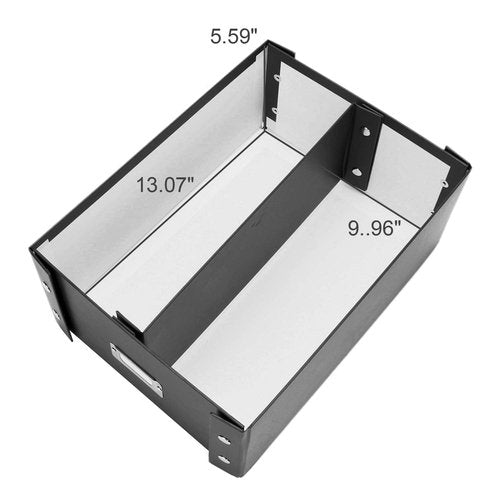 Snap-N-Store CD Storage Box - Pack of 1/2 - Durable Disc Holder with Lid to Store for Discs (1 Pack - Doublewide CD, Black)