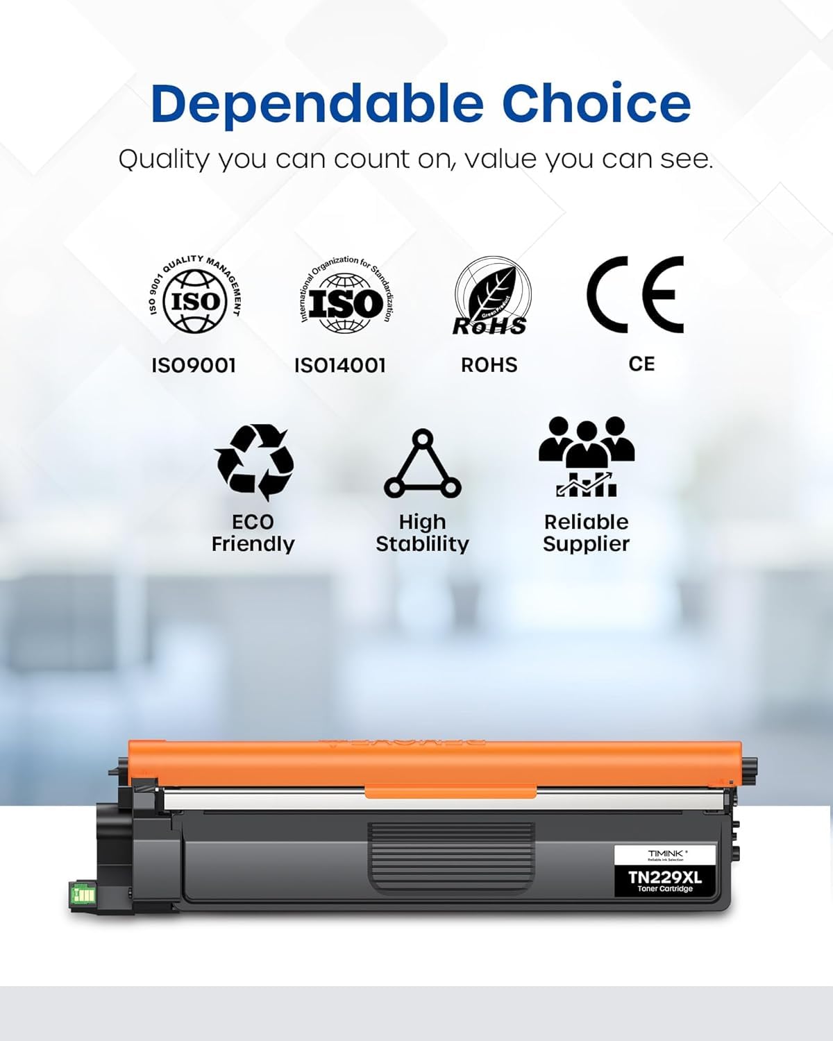Compatible TN229XL Toner Cartridge Replacement for Brother TN229 XL TN 229XL TN229 Toner Work with Brother HL-L3220CDW MFC-L3720CDW HL-L3280CDW HL-L3300CDW MFC-L3780CDW Printer (BK/C/M/Y-4 Pack)
