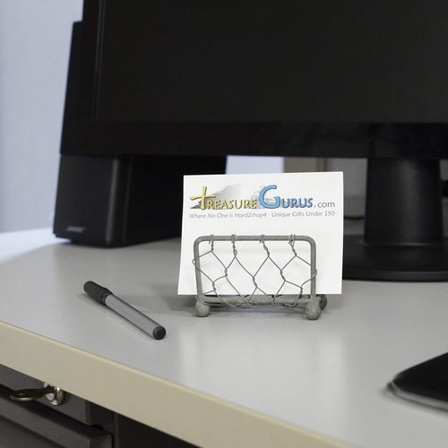 TG,LLC Rustic Metal Chicken Wire Business Card Holder Stand Farmhouse Home Desk Decor