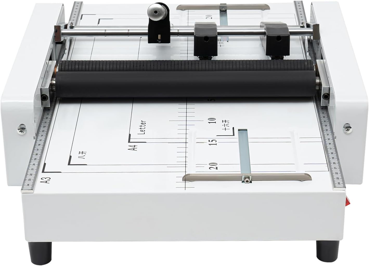 Skiennix Booklet Maker Machine - A3 Paper Folder & Stapler 2-in-1 Design with Silicone Rollers