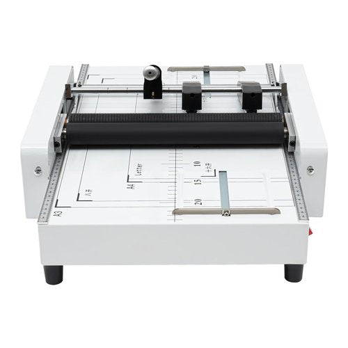 Automatic Booklet Maker Machine, Max 11.7" × 16.5" Paper Folding and Binding Machine Book Stapler Saddle Stitch Booklet Folder Stapler Stapling Machine for Homes, Schools, Churches