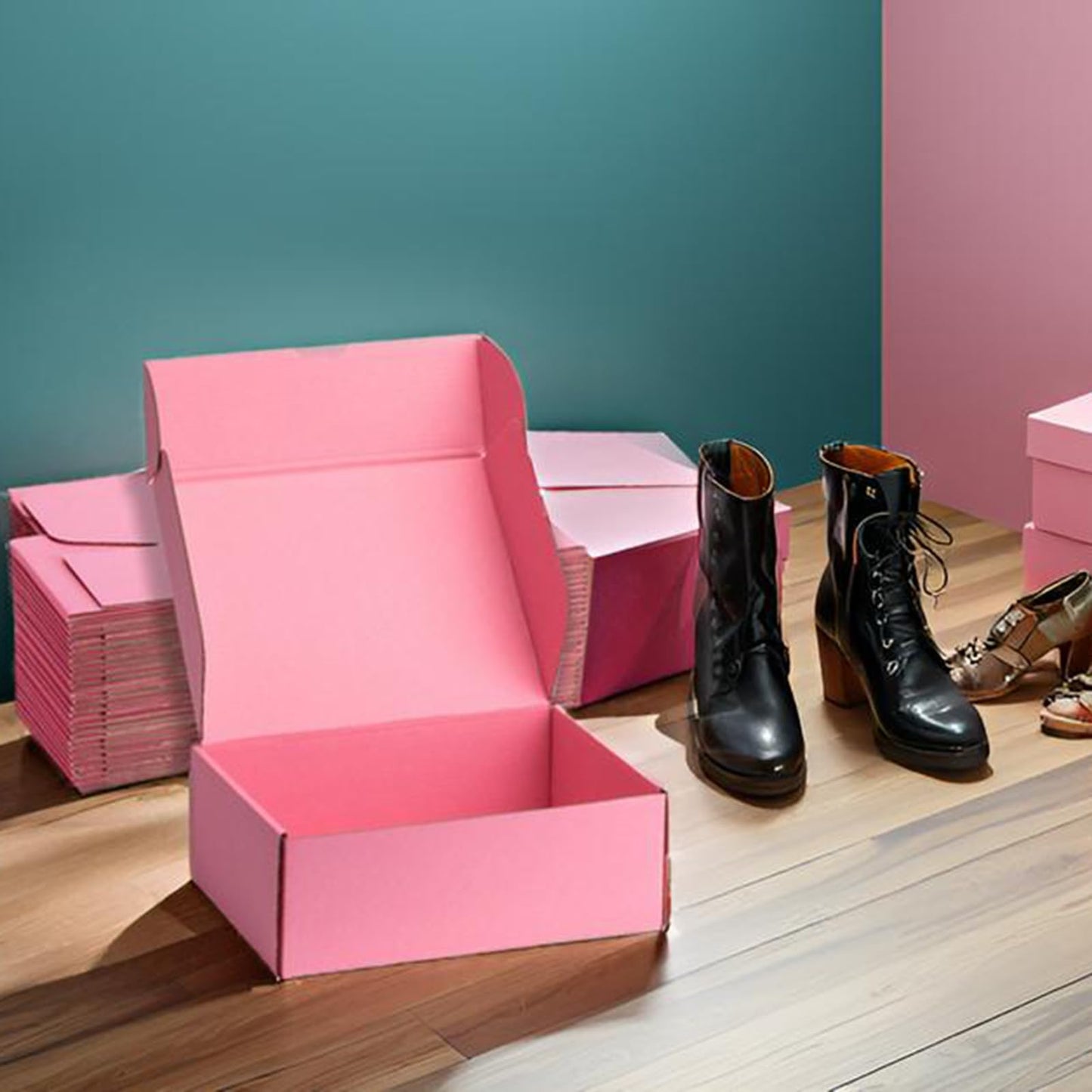 DUZCLI Pink Shipping Boxes 12x9x4 Inches, 20 Pack