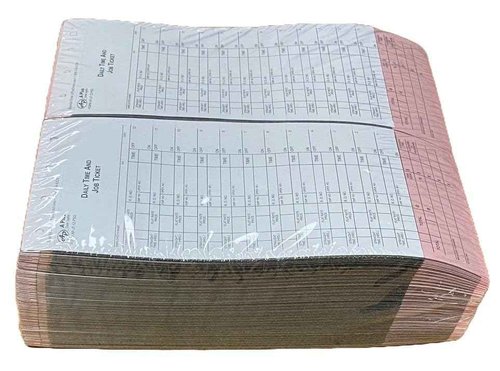 A Plus Dealer Supplies 12 Flag Mechanic's Daily Job Time Tickets/Flag Sheets - AP-JT-12-PSG - 2 Packs of 250 Per Pack - 500 Quantity (V2*)