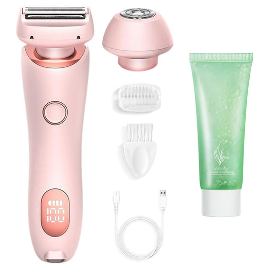 Livora Electric Shaver for Women, Livora Silkglide Pro Razor, 2 in 1 Waterproof Electric Razor, Wet Dry Electric Shaver for Women Pubic Hair & Everything (1Set* Pink)