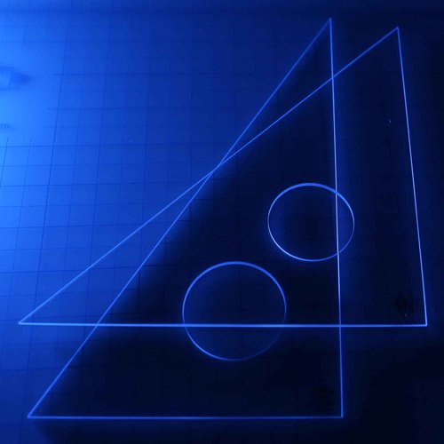 ALVIN Clear Professional Acrylic Drafting Triangle Ruler 30/60 Degrees 24" Model 130C-24 Multipurpose Tool for Drafting, Design, and Architecture, Great for Machining and Woodworking - 24 inches