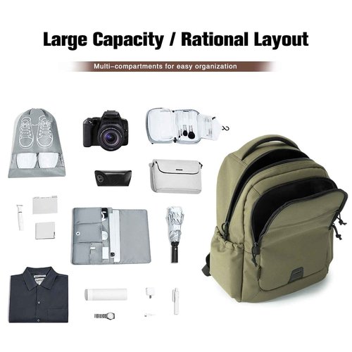 VEAGIA Tactical Travel Laptop Backpacks Large Heavy Duty Work Backpack For Men women Airline Approved (New Black)
