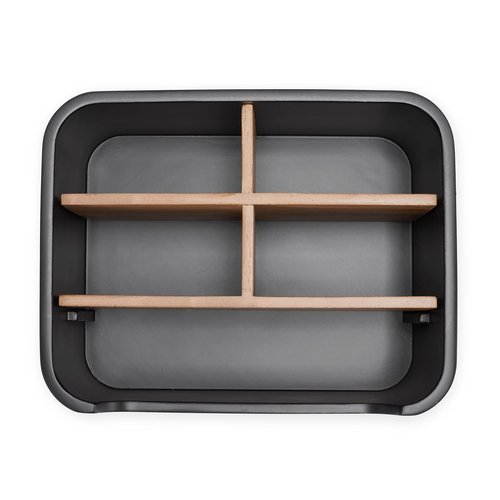 SZYRL Stylish Desk Organizer and Remote Control Holder in Black - Keep Your Workspace Tidy and Organized, Multi-Purpose Storage for Office Desktop Coffee Table Bedside Nightstand