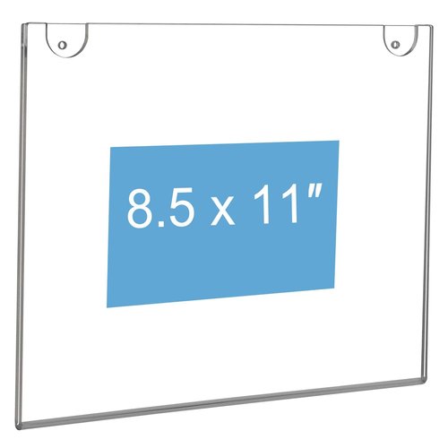 NIUBEE 20-Packs Acrylic Wall Mount Sign Holder 8.5 x 11, Clear Ad Frames for Papers.