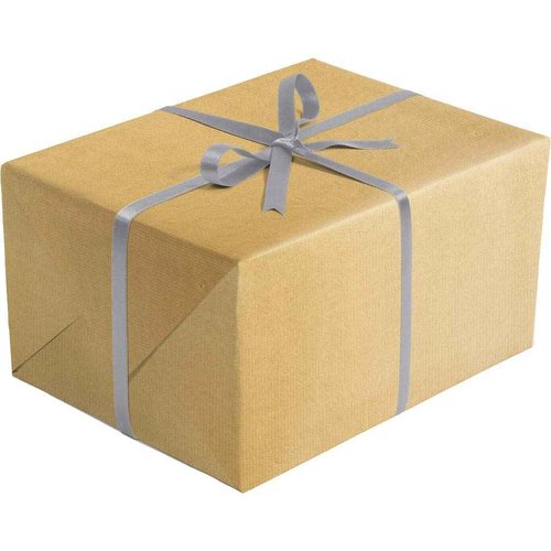 Jillson Roberts Bulk 1/4 Ream Double-Sided Reversible Gift Wrap, 30" x 208', Metallic Gold/Metallic Silver Kraft