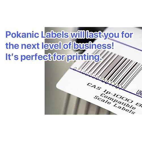 Labels LST 8010 Thermal 12 Rolls - 8400 Labels Printer Printing Scale Compatible with CAS LP-1000 CL-5000 CL-5500 CL-7200, Easy Weigh LS-100, VisionTech DLP-300 (12 Rolls, 8010)