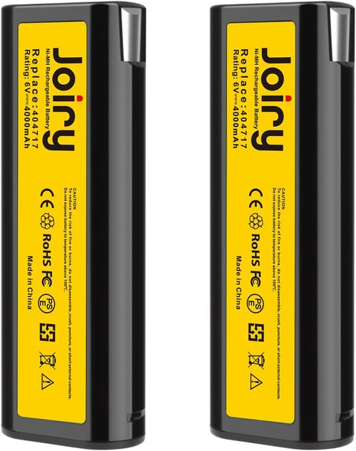 Paslode 2-Pack Replacement Battery | 6V 4000mAh Ni-MH Rechargeable - Compact Design for Safety & Extended Runtime