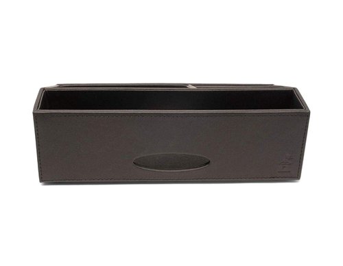 Castle Armory Leatherette Desk Organizer Caddy - Clutter Organizer for Office, Home, Personal, Employee Office Supplies and Accessories (All-in-one Organizer - Stackable)