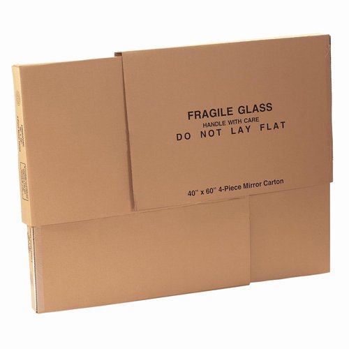 AVIDITI Large Mirror Box - 40"L x 3.5"W x 60"H | Perfect for Moving, Storing & Shipping TVs, Frames, Art
