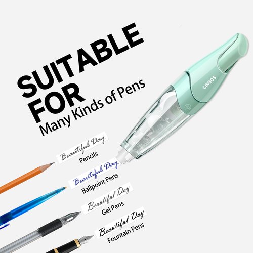 CINBOS Refillable Retractable White Correction Tape, White Smooth Pull Out Correction Tape with 2 Extra Refills, Cute Correction Tape for Office Supplies, 4 PCS (CS-25)