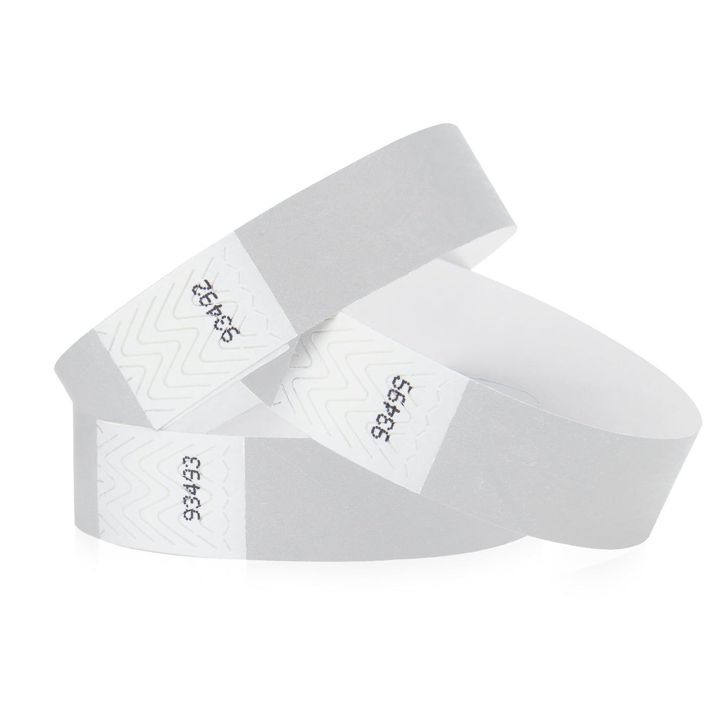 1,000 WristCo Tyvek Metallic Silver Wristbands for Events – Tamper-Proof Design Prevents Reuse – Premium-Grade Bracelets for Hospital & Medical ID, Party, Concert Entry, VIP Identification