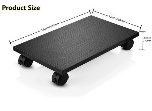 YuPinDiZu PC Stand for floor Computer Tower Stand With Wheels - CPU Holder for Under Desk