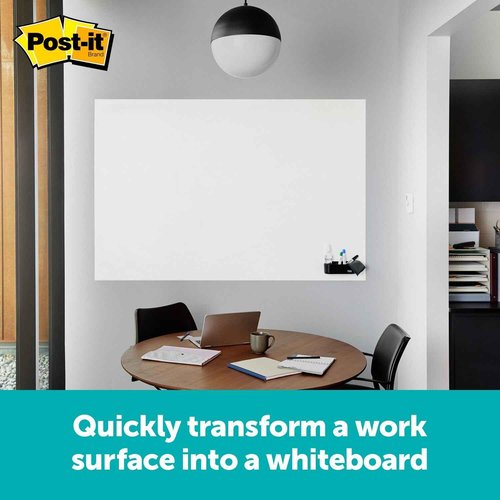 Post-it Flex Write Surface, 3 x 2 ft, The Permanent Marker Whiteboard Surface (FWS3X2)