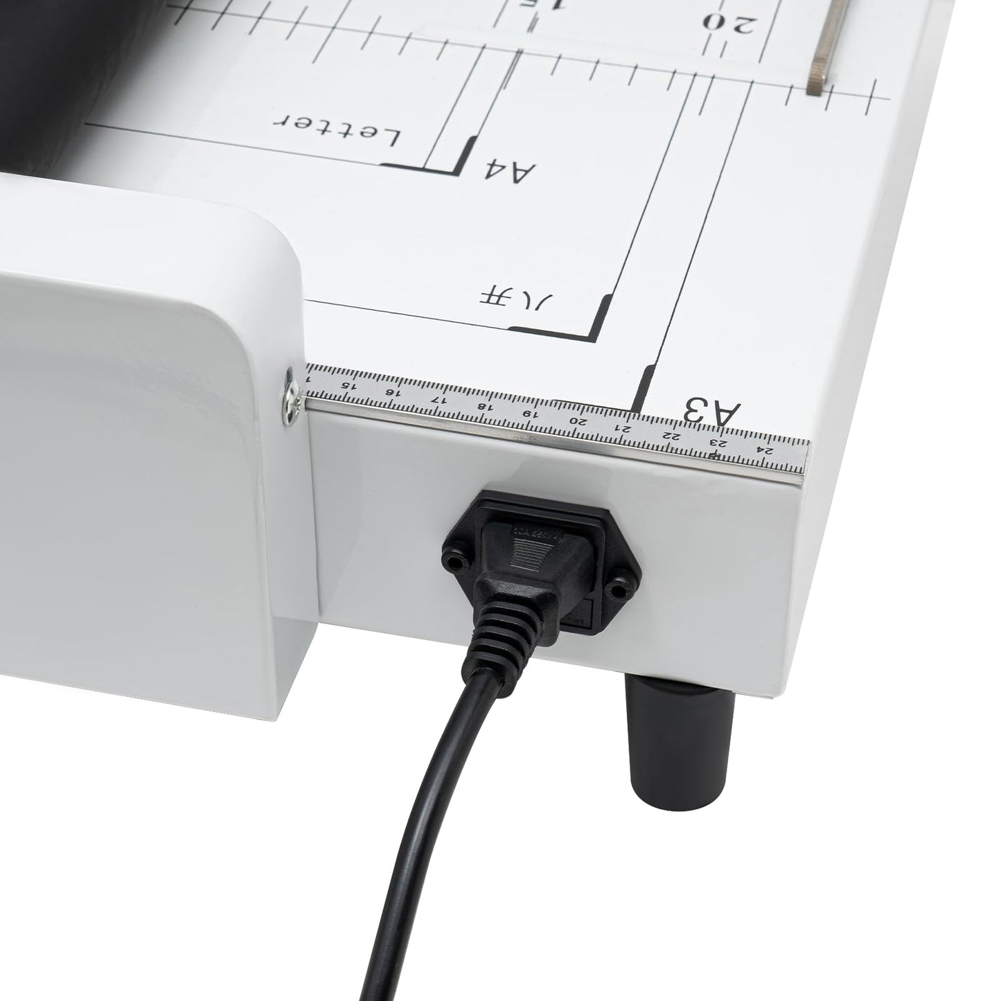 Binding Folding Machine, A3 Booklet Maker with Millimeters Positioning Silicone Folding Rollers Thread Design and Visible Panel Long Power Cord Booklet Folding and Binding Machine for Homes Schools