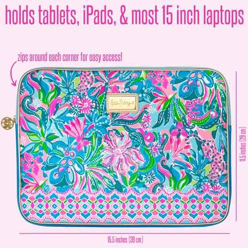 Lilly Pulitzer Laptop Sleeve Golden Hour One Size