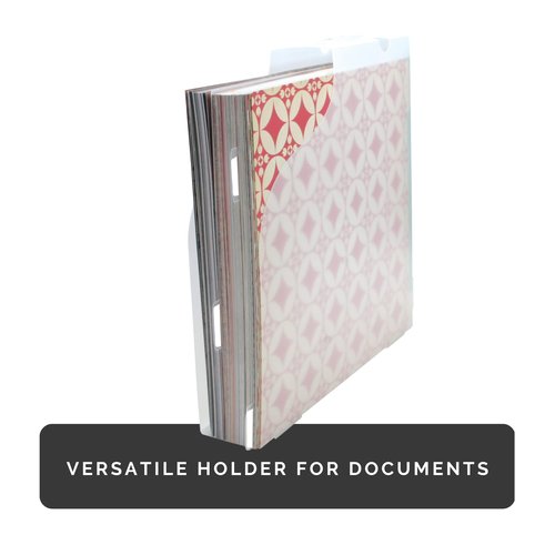 Advantus Vertical Scrapbook Paper Holder, Frosted